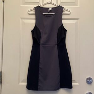H&M mini dress with cutouts
